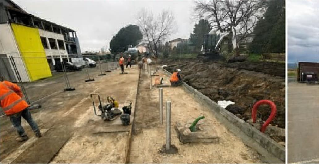 Chantier de terrassement et de réseaux TP COM